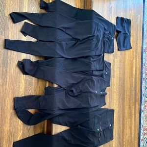 Eight pairs lululemon leggings and one short